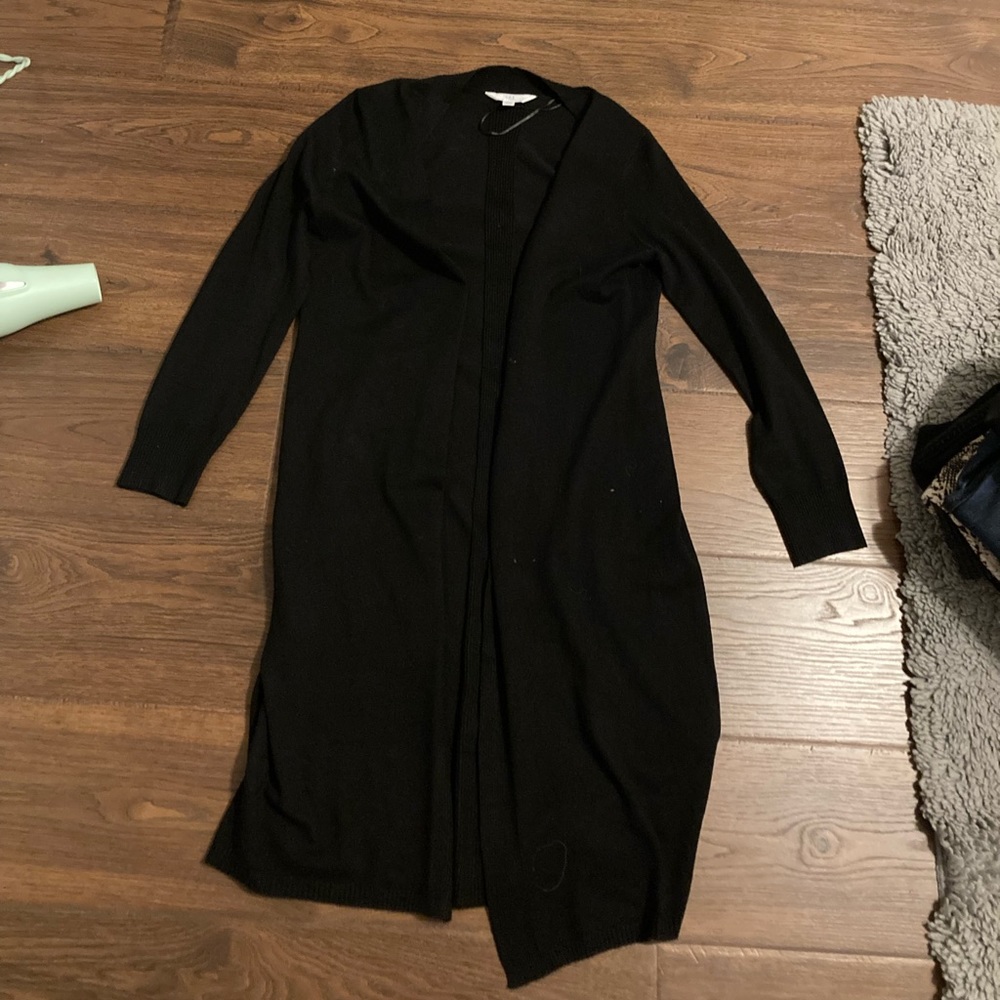 black long cardigan